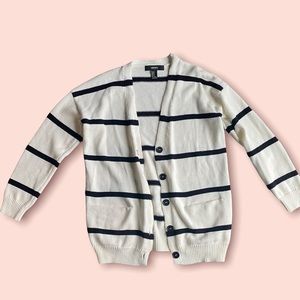 Forever 21 cardigan - black and white - thick - size medium